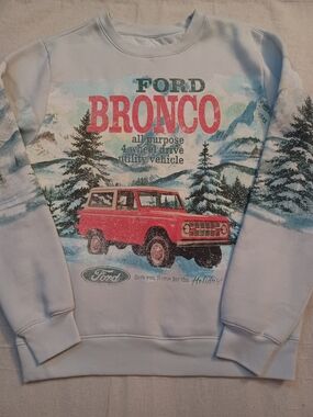 Ford Bronco Graphic Crewneck Sweater Men's Size Small